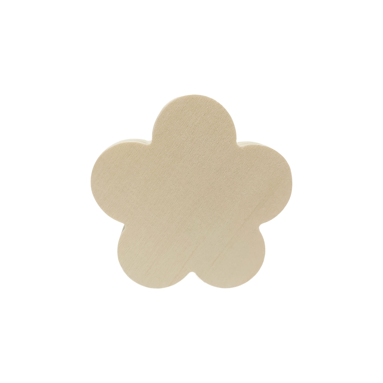 18 Pack: 3.5" Unfinished Wood Flower Shape by Make Market®
